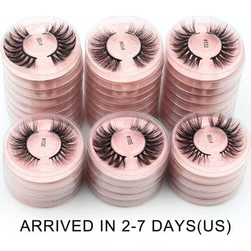 Wholesale eyelashes bulk 4/50/100 pairs natural long false eyelashes set fluffy wispy 3d mink lashes soft volume faux cils