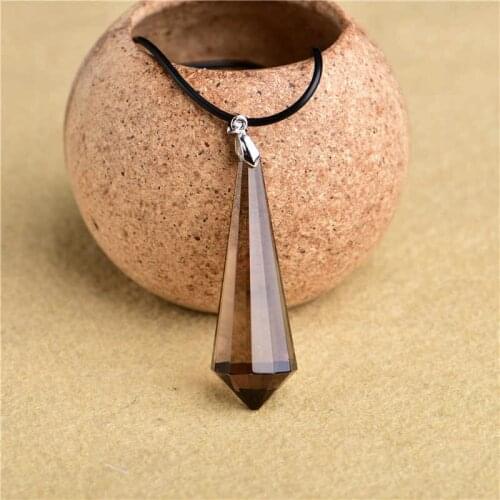 Natural tea crystal ling pendant men and womens simple fashion engraved face ling pendant wholesale