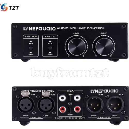 TZT Fully Balanced Passive Preamp Active Speaker Volume Control Two Input & Two Output A977