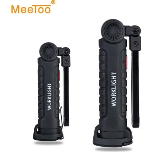 Portable Lantern LED Flashlight Torch Work Light USB Rechargeable Magnetic COB Hanging Hook For Outdoor Camping Car Repair Lamp