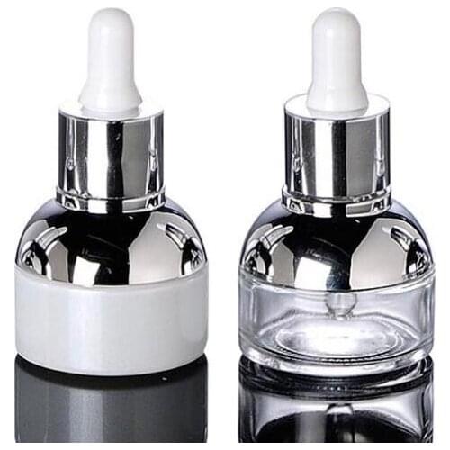 30ml transparent Glass Dropper Bottles Empty Essential Oils Perfume Bottle Women Cosmetic Container Small Packaging