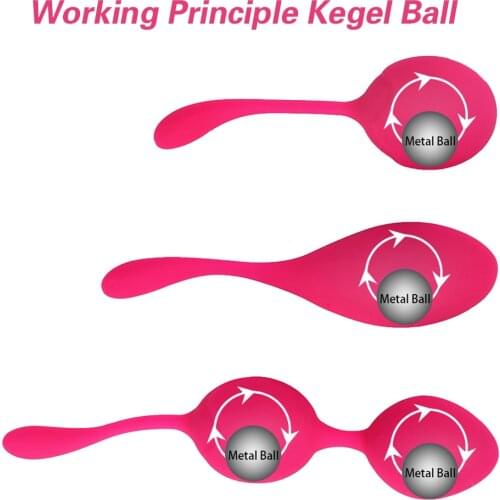 Kegel Balls Smart love Ball Vaginal Tighten Exercise Machine No Vibrator 3pcs Vaginal Geisha Ball Ben Wa ball Sex Toy for Woman