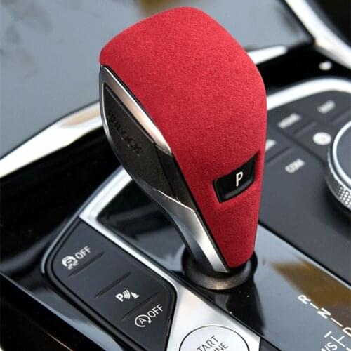 For BMW 3 /4 Series G20 G22 X3 G01 2019 2020 2021 2022 Sport Short Plush Shift Knob Stick Cover Spoiler Headlight Accessories