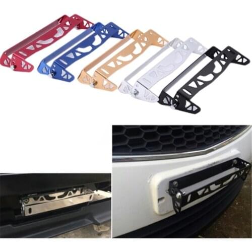 Car Universal Aluminum Adjustable Rotating Car License Plate Frame Holder Solid License Plates