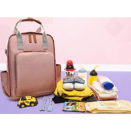 Fashion Mommy Maternity Diaper Bag Large Capacity Baby Bag Waterproof Travel Backpack Nursing Bag Baby Care Diaper Handbag