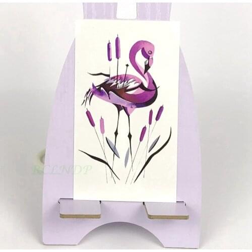 Waterproof Temporary Tattoo yellow flower red rose purple Flamingo crane tatto stickers flash tatoo fake tattoos