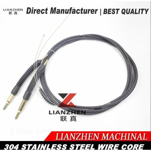 Used parts Excavator parts throttle control cable LIANZHEN 320 double cables accelerator cables