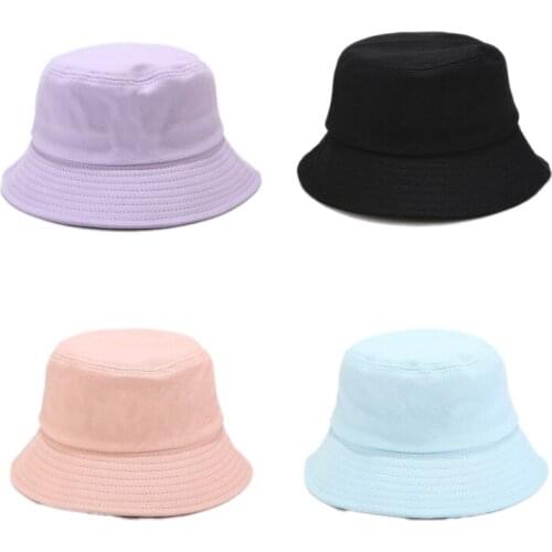 Womens Summer Cap Custom Bucket Hat Korean Bonnet Visors Female Panama Reflective Bonnet Japanese Solid Color Fisherman Hat