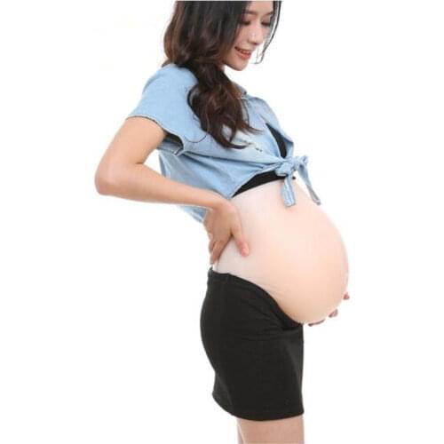 7900g Silicone Pregnant Tummy Belly Artificial Twins Babies 8-10 Months