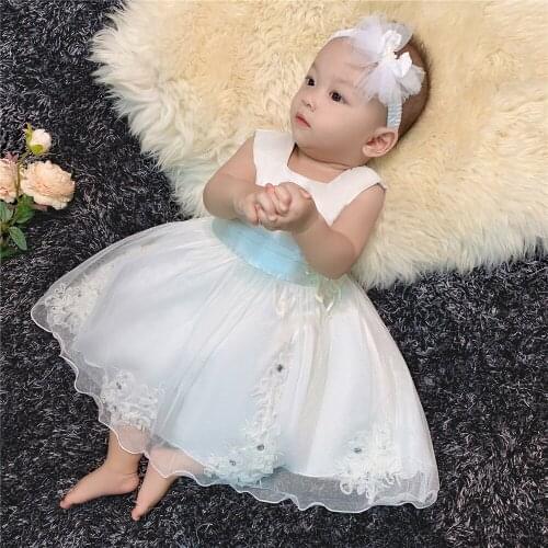 2020 new fashion childrens clothing Baby Princess Mesh Beige Dress Photographic Clothing