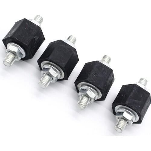 4pcs Car Bracket Rubber Mount Intercooler With Nuts Car Parts Tools For Galaxy Alhambra Sharan VW T4 With Screw Cap-Black