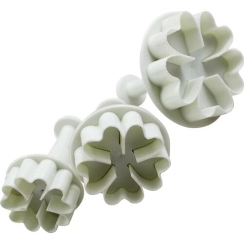 Five leaves heart Gift Decorating Embossing Gift 3Pcs Mini Gift Mold Spring Gift Cookie Chocolate Jelly Baking Fondant