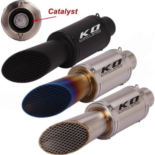 51mm Universal Exhaust Escape Tips Muffler Tail Pipe with DB Killer for Motorcycle ATV Scooter Bikes