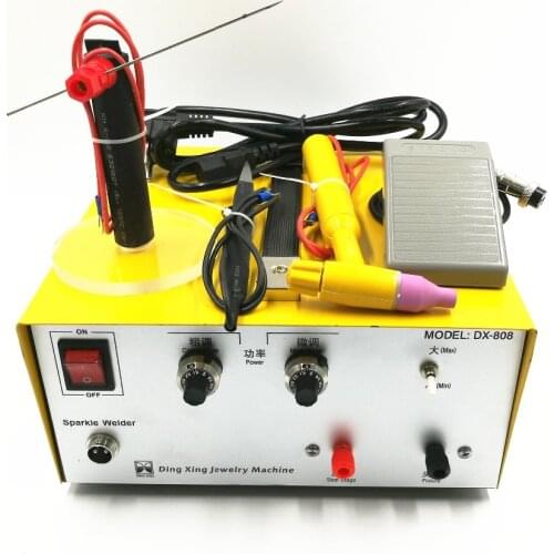 80A Jewelry Welding Machine Spot Welding 2 in 1Pulse Sparkle Spot Gold And Silver Jewelry Processing Weldering Machine 400W