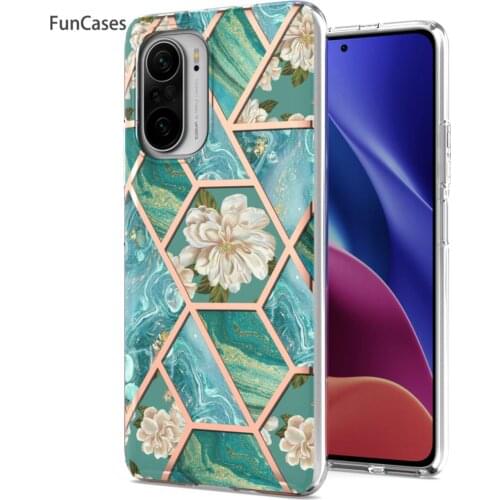 Gold Thread Fitted Cases For Xiaomi redmi K40 Pro Estuche Floral Movil Cover sFor Xiaomi Mi 11i F3 Redmi K40 Soft Silicone Phone