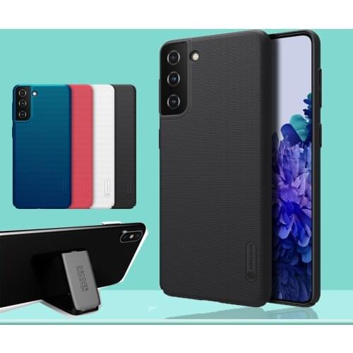 Cases For Samsung Galaxy S21 Plus NILLKIN Super Frosted Shield Back Cover For Samsung Galaxy S21 Plus Case Gift Phone Holder