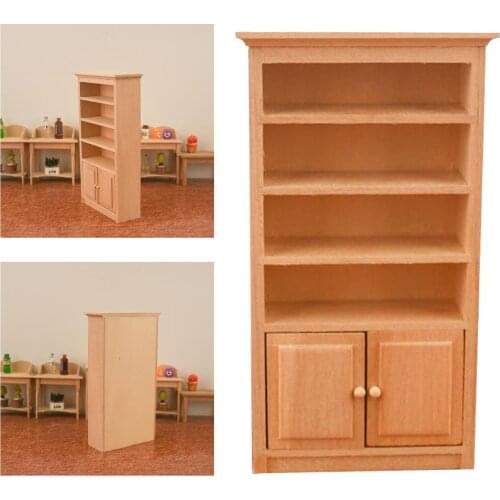 1:12 Scale Dollhouse Wooden Cabinet Simulation Living Room Scenery Decor