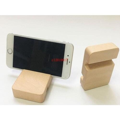 Beech Wood Phone Stand Holder For iPhone 6 6s 7 Plus Mobile Phone Stand Universal Wooden Stand Holder For iPhone 6s