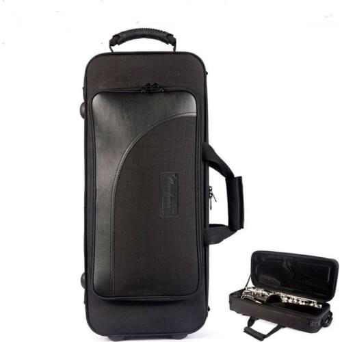 Drop E alto saxophone double shoulder single box instrument box package to shoulder hand-held portable accompanying