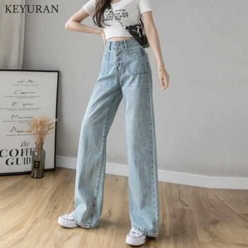 Boyfriend Jeans Women Summer Denim Solid High Waist Loose Casual Straight Korean Streetwear Lady Trouser Vintage Harem Long Pant