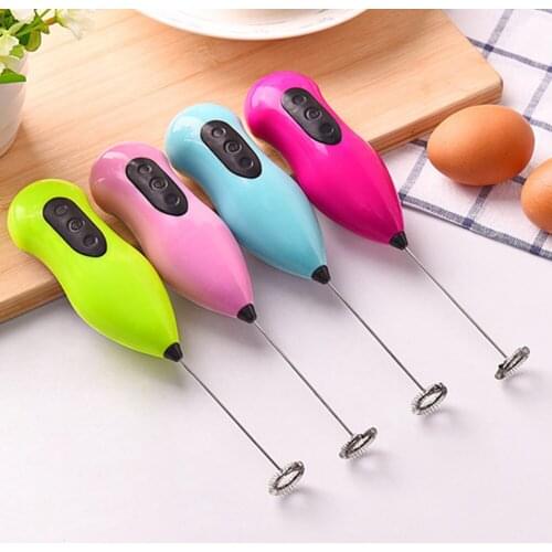 Electric Hand-held Egg Beater Hot Drink Milk Coffee Frother Foamer Whisk Mixer Mini Handle Stirrer Dropship Kitchen Cooking Tool