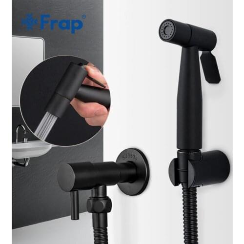 Frap Black Bidet Faucet bathroom bidet toilet faucet mixer hygienic shower clean muslim shower portable bidet gun sprayer