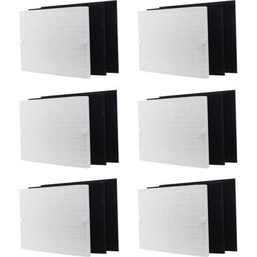 HEPA Filters & Carbon Filter Replacement Spare Parts Set for Coway AP-1512HH