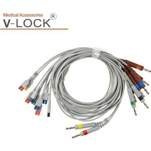 Good quality edan SE-18 16leads 18leads wires banana 4.0