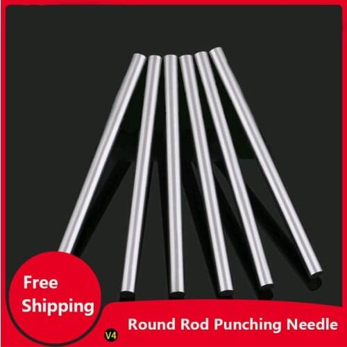 Round Rod Punching Needle White Steel Knife Straight Handle HSS Metric Precision Round Turning Tool MH 7.7-9.9X100mm