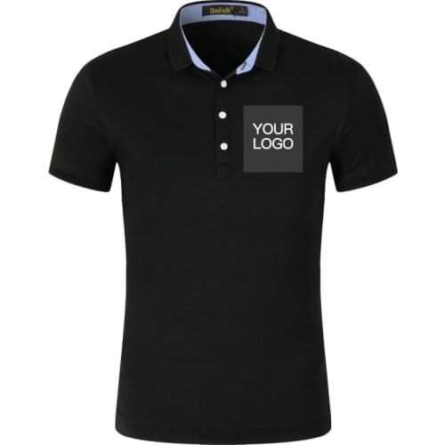 Custom Shirts Personalized With Your Logo Or Design High Quality Custom Printing Men And Women Solid Polo Shirts Cotton Jerseys
