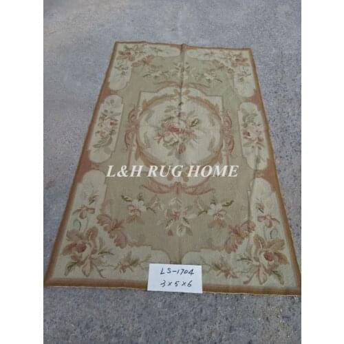 Free shipping 3'X5' needlepoint rugs 100% New Zealand wool handmade rugs for home decoration