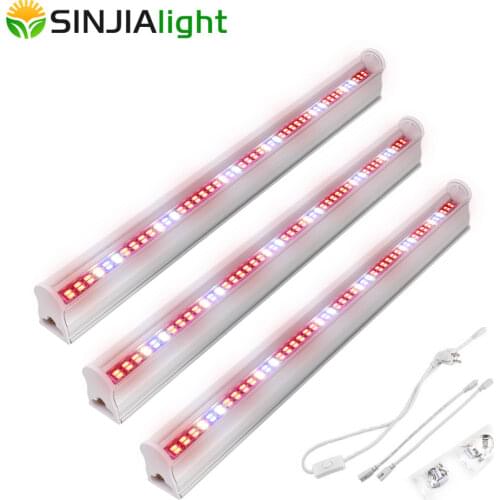 3pcs/lot 96 LED Grow Light T5 Tube Bar Plant Lamp 29cm Hydroponic Growth Lights Full Spectrum for Flowers Seedling Fitolampy