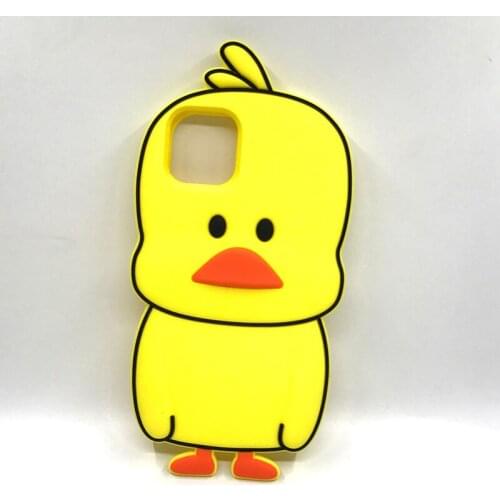 Cute Yellow Duck Phone Cases For iPhone 11 Pro XR X XS MAX Funda Coque For Iphone 7 8 5 5S 6 6S Plus SE Soft Silicone Cover Capa