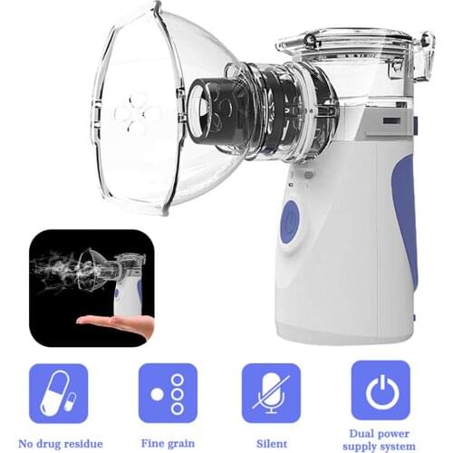 Mini Handheld Nebulizer Mesh Atomizer Silent Inhaler Portable Inhale Nebuliser Inhalator for kids Nebulizador Steaming Devices