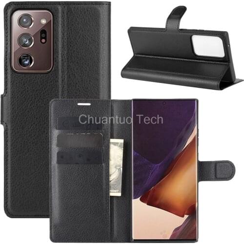 Fashion Wallet PU Leather Case Cover For Samsung Galaxy Note 20 Ultra Flip Protective Phone Back Shell With Card Holders