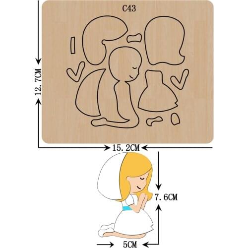 New angel Wooden die Scrapbooking C-43 Cutting Dies
