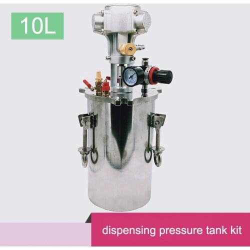 10L Stirring pneumatic dispensing pressure tank Stainless steel barrel dispensing bucket