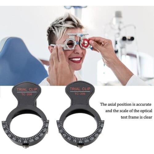 2Pcs Trial Frame Clip Lens Frames Optometry Single Eye Optical Test Frame Testing Accessories Glasses Equipment Stand #40