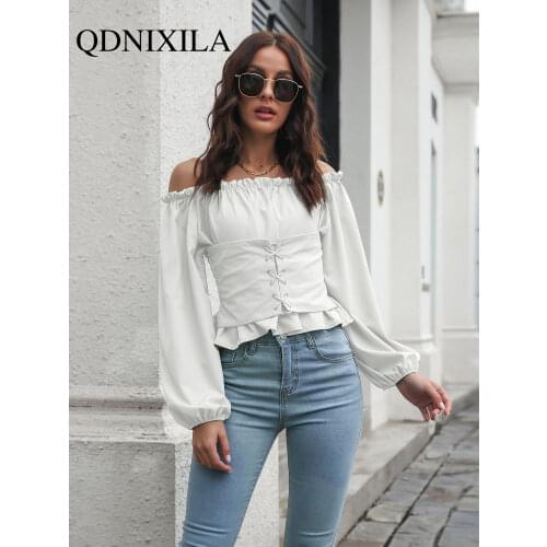 Блузки с коротким рукавом QDNIXILA China At AliExpress