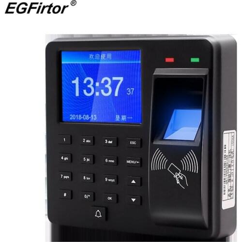 Security Alarm Fingerprint ID Card Password Door Access Control Machine with LCD Screen Smart Door Bell