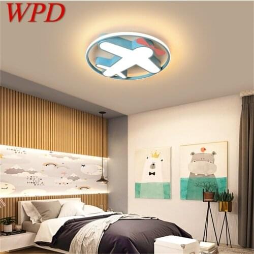 WPD Ceiling Lights Round LED Fixtures Plane with Remote Control 3 Colors Brightness Adjustable and Dimmable For Home Bedroom