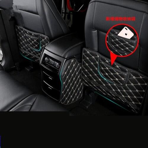 Protective Center Armrest Rear Seat Anti-Kick Pad For Ford Edge 2018 AAB223