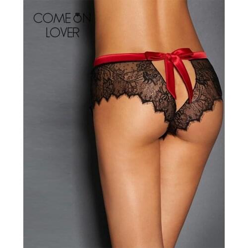Comeonlover Bragas Mujer Sexy Strappy Women Underwear Lace Transparent Seamless Black Sous Vetement Femme Sexy Panties PI5134
