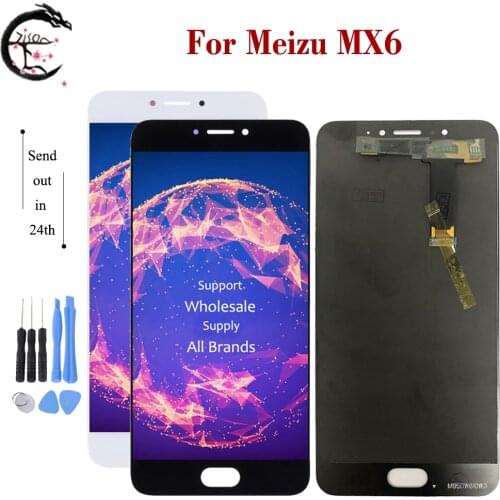 5.5" LCD For Meizu MX6 LCD Display Touch Screen Digitizer Sensor Assembly Display for Meizu MX6 Display Tested OK Replacement