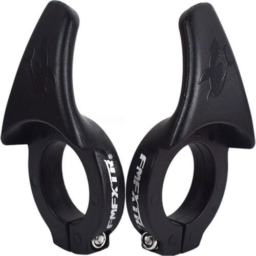 1 Pair Mountain Bike Rest Sub-handle Bicycle Thumb Force Grip Pair Of Lightweight Plastic Non-slip Handles And Lock Ring Kit