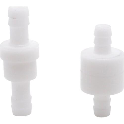 1Pcs 4 / 6 / 8 / 12mm Plastic One Way Inline Check Valve Gas Air Liquid Water Fluids Valve for water petrol diesel oils or other