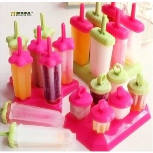 1PC Cooking Tools 6 Cell DIY Ice Cream Maker Mold Popsicle Molds ice Cube Maker Lolly Mould Tray Kitchen Accessories OK 0088