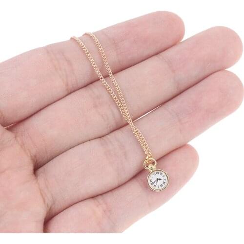 1Pc Fashion Mini Necklace Pocket Watch for 1/6 Doll Watch Accessories Doll Accessories