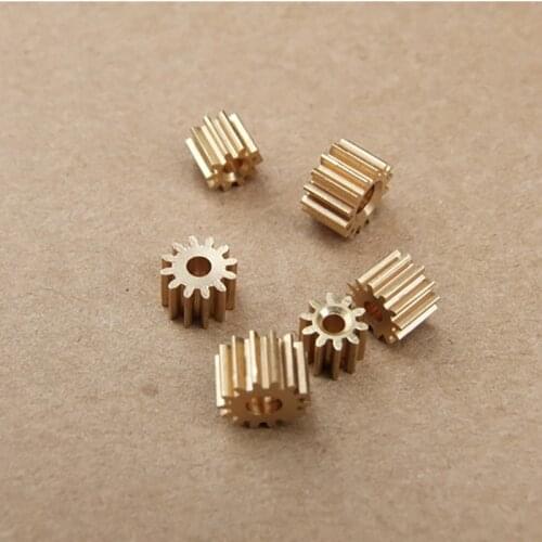 10/100pcs 0.5M 14 teeth copper gear hole 3.17/DIY toy accessories/technology model parts/baby toys/scientific 143.17a