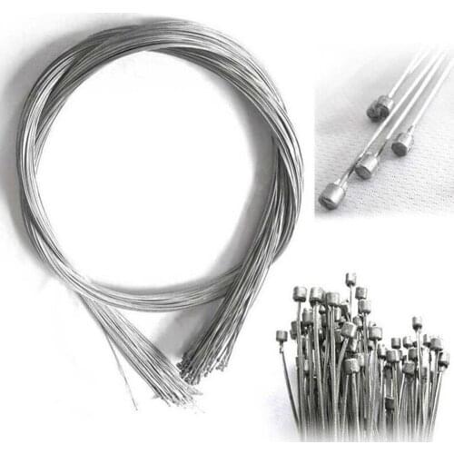 10Pcs 1.75M Road bike MTB Bike Fixed Gear Bicycle Brake Line Shift Shifter Gear Brake Cable Core Inner Wire Steel Speed line
